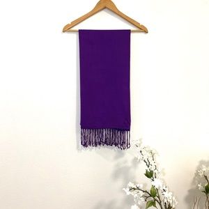 Nordstrom Bp Fringe Purple Scarf